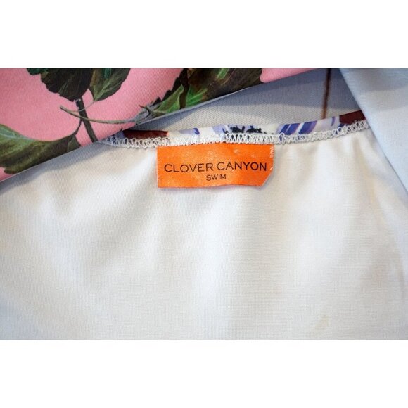 Clover Canyon Swim Multicolor One-Piece Cut-Out Halter Swimsuit, Size S - Picture 3 of 8